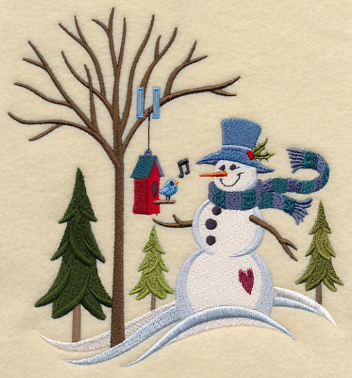 Winter Meadow Snowman (Add Ribbon)