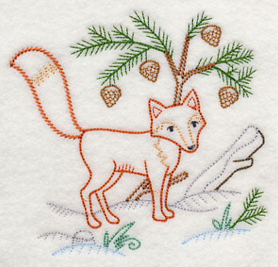 Winter Woodland Fox (Vintage)