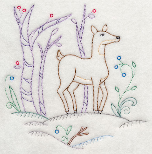Winter Woodland Doe (Vintage)