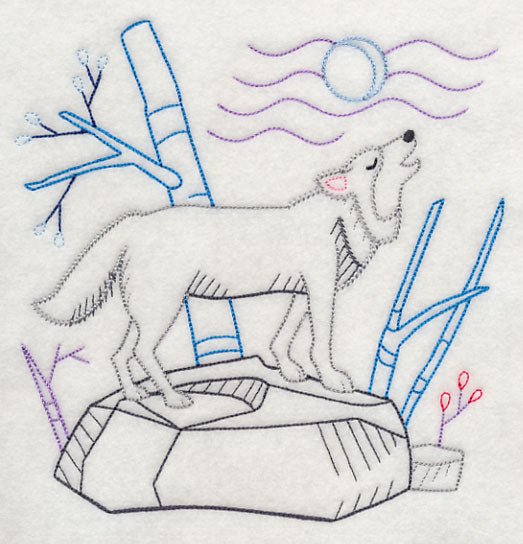 Winter Woodland Wolf (Vintage)