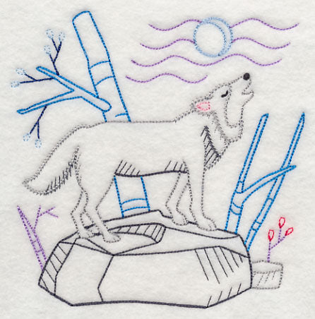 Winter Woodland Wolf (Vintage)