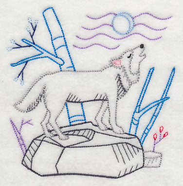 Winter Woodland Wolf (Vintage)