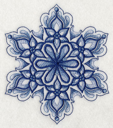 Delft Blue Snowflake 3