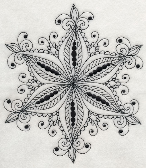 Snowflake Symphony 1 (Blackwork)