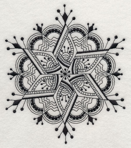 Snowflake Symphony 5 (Blackwork)