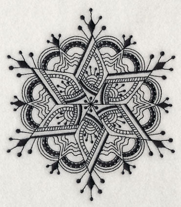 Snowflake Symphony 5 (Blackwork)