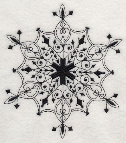 Snowflake Symphony 6 (Blackwork)