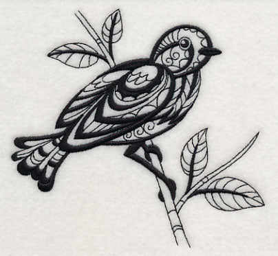 Bird Fantasy (Blackwork)