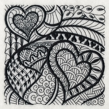 Heartfelt Elegance (Blackwork)