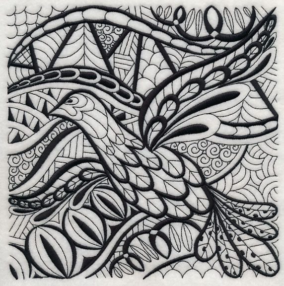 Soaring Elegance (Blackwork)