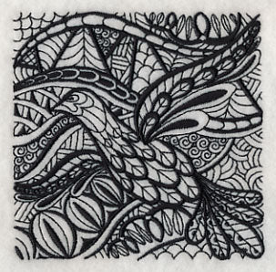 Soaring Elegance (Blackwork)