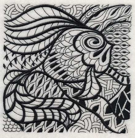 Undersea Elegance (Blackwork)