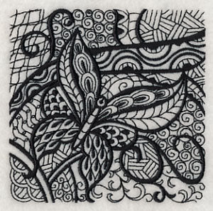 Butterfly Elegance (Blackwork)