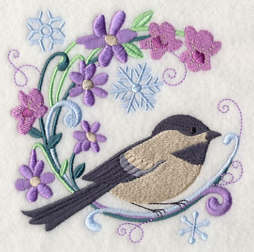 Winter Chickadee Wreath