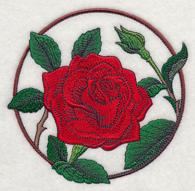 Elegant Flower Circle - Rose