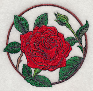 Elegant Flower Circle - Rose