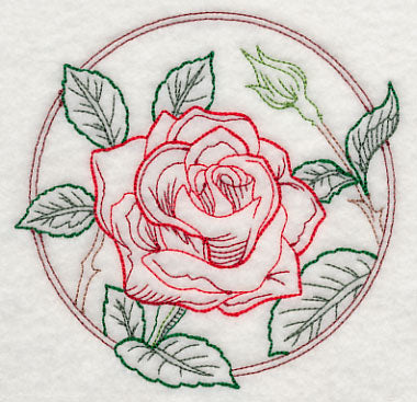 Elegant Flower Circle - Rose (Vintage)