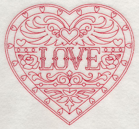 Love (Redwork)