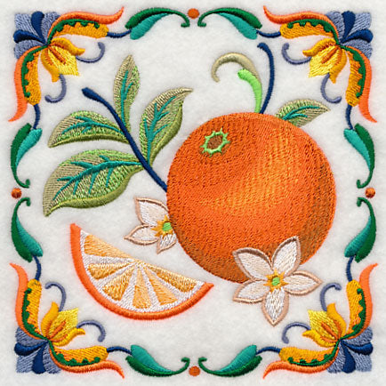 Majolica Orange Square