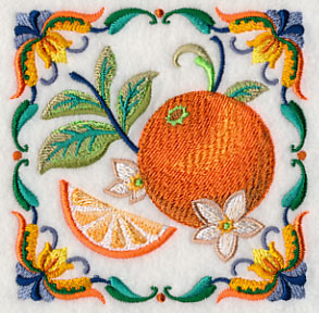 Majolica Orange Square