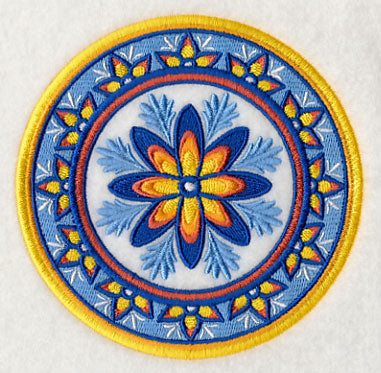 Majolica Flower Medallion