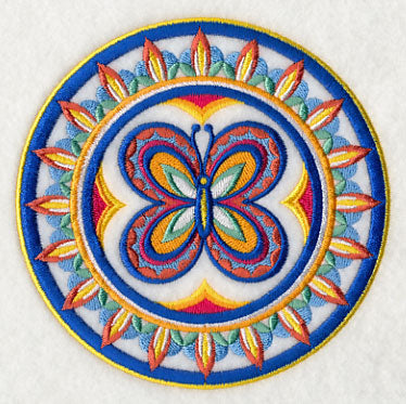 Majolica Butterfly Medallion