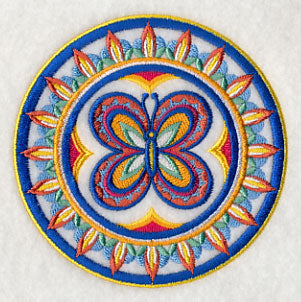 Majolica Butterfly Medallion