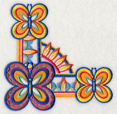 Majolica Butterfly Corner