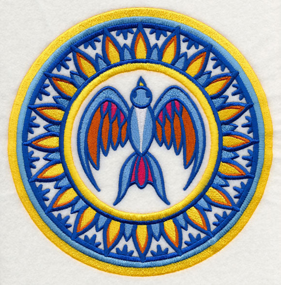 Majolica Bird Medallion