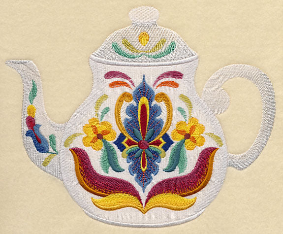Majolica Tea Party - Teapot