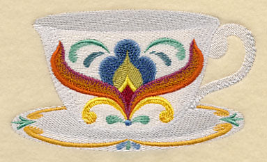 Majolica Tea Party - Teacup 3