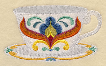 Majolica Tea Party - Teacup 3