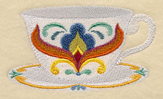 Majolica Tea Party - Teacup 3