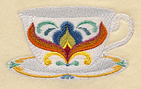 Majolica Tea Party - Teacup 3