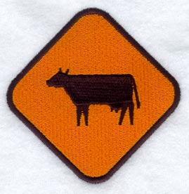 XING Cow Sign
