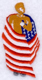 Wrapped in Red, White, and Blue