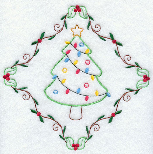 Vintage Christmas Tree Diamond