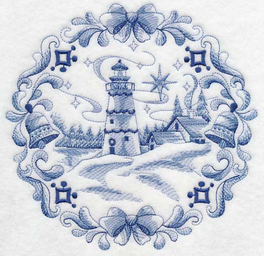 Delft Blue Christmas Lighthouse