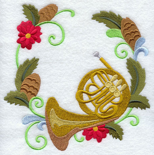 Christmas Music - French Horn Wreath
