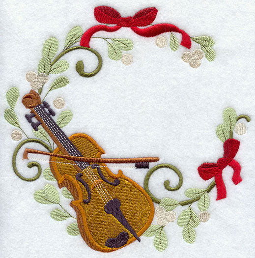Christmas Music - Violin Wreath