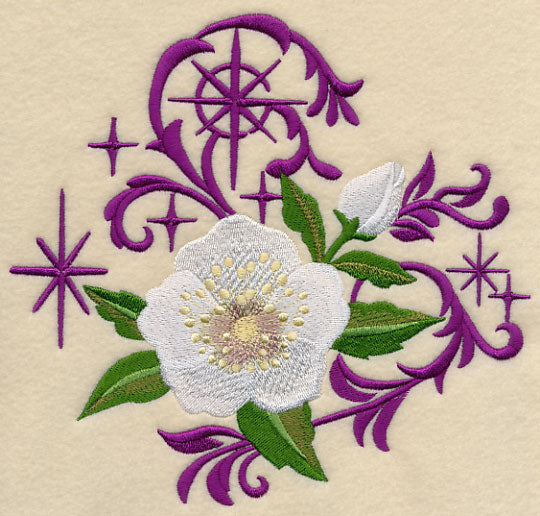 Christmas Lenten Rose with Echoes