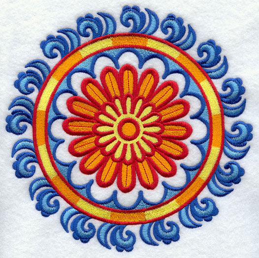 Suzani Gerbera Daisy Medallion