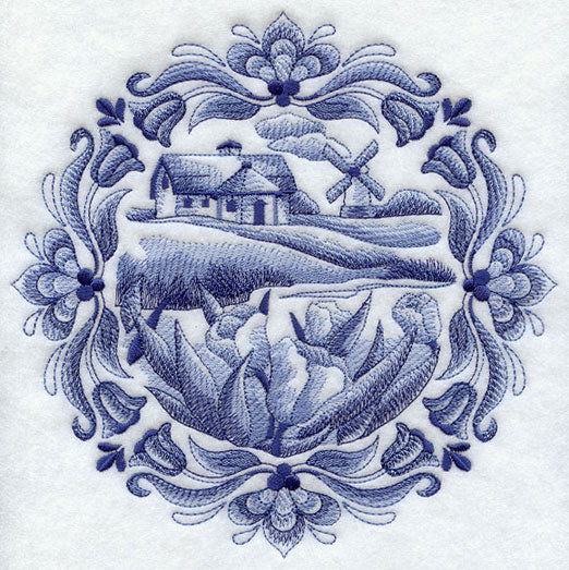 Delft Blue Country Cottage