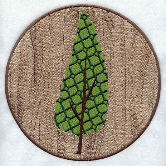 Kaleidoscope Black Cherry Leaf Medallion