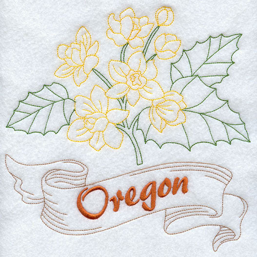 Oregon - Oregon Grape (Redwork)