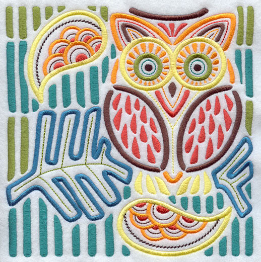 Mola Retro Owl Square