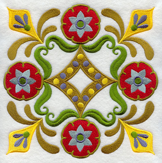 Stylin' Suzani Floral Square 2