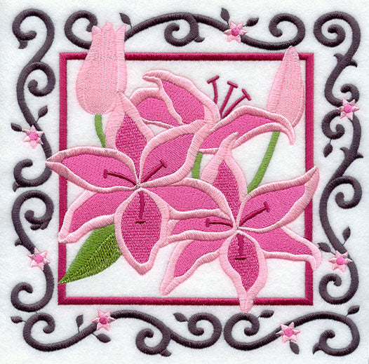 Stargazer Lilies Square