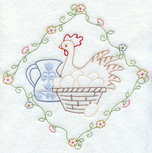 Country Chicken and Eggs (Vintage)