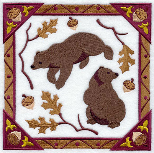 Autumn Bear Square